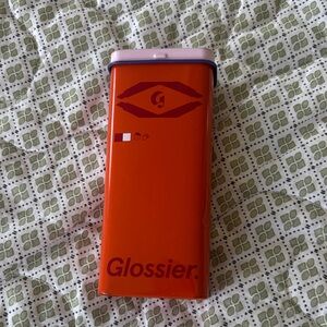 Glossier Vibrant Orange Storage Tin